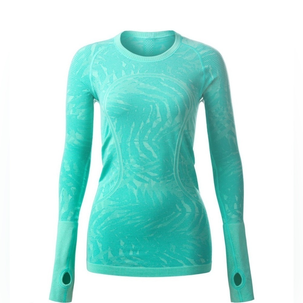 Lululemon Swiftly Tech Long Sleeve Crew - Heathered Bali Breeze